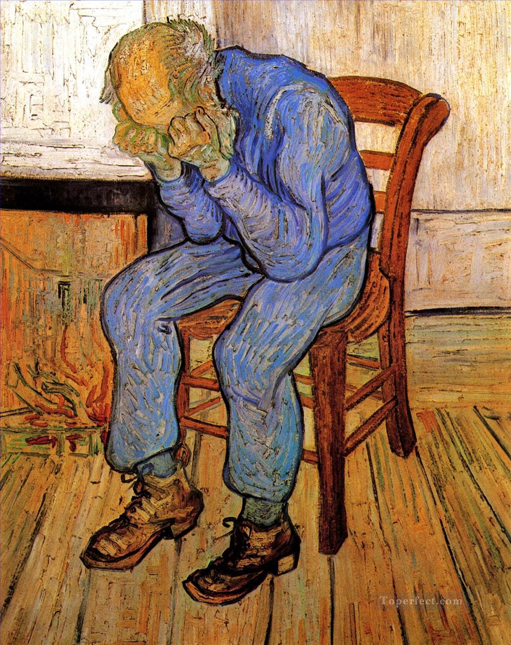 Old Man in Sorrow On the Threshold of Eternity Vincent van Gogh Oil Paintings